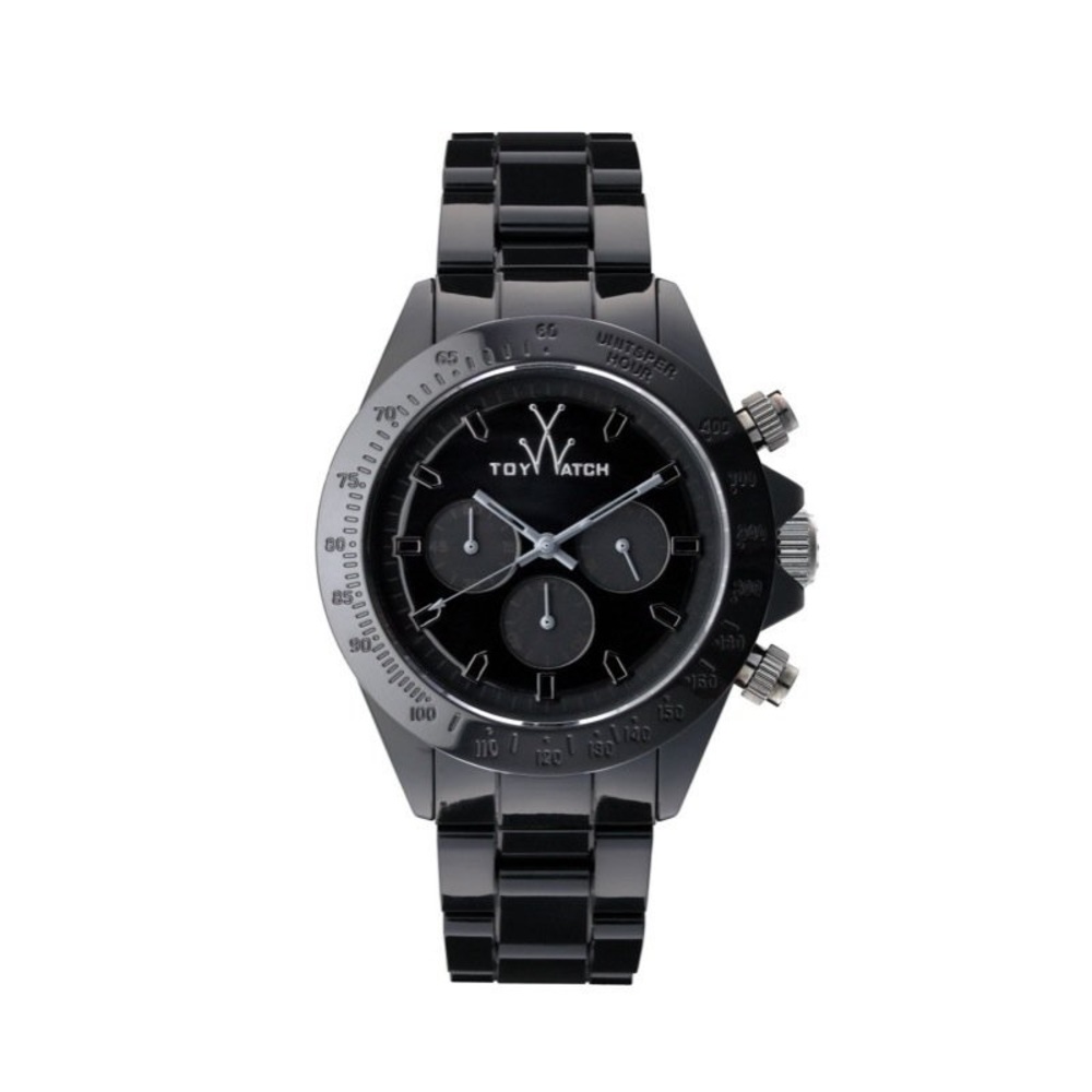 ToyWatch Monochrome Black Stainless Steel Watch